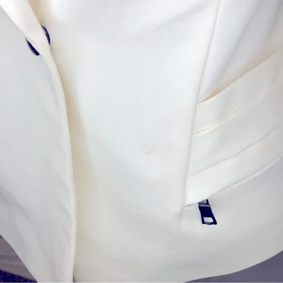 Robert Rodriguez White Jacket with Silver Beaded Back NWT - Picture 6 of 11